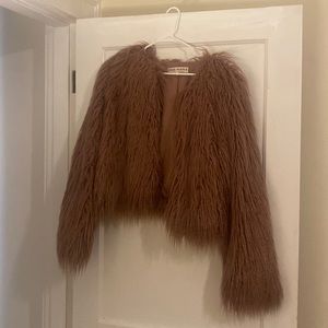Free people faux fur jacket